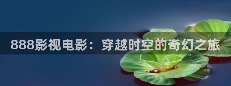 麻豆大片：888影视电影：穿越时空的奇幻之旅